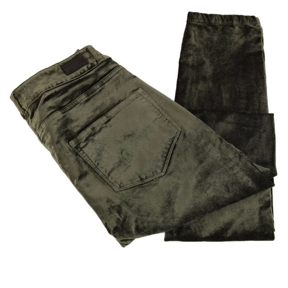 PAIGE Womens Deep Juniper HUXTON Velvet Ultra Skinny Jeans 27 - Picture 3 of 6